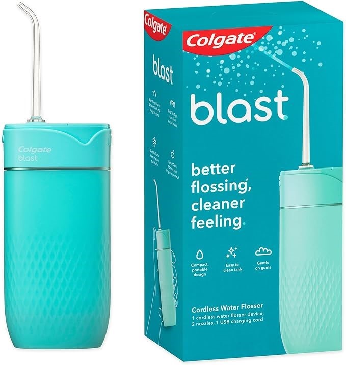 COLGATE Blast Water Flosser, Cordless, Water Resistant, Rechargeable, Home