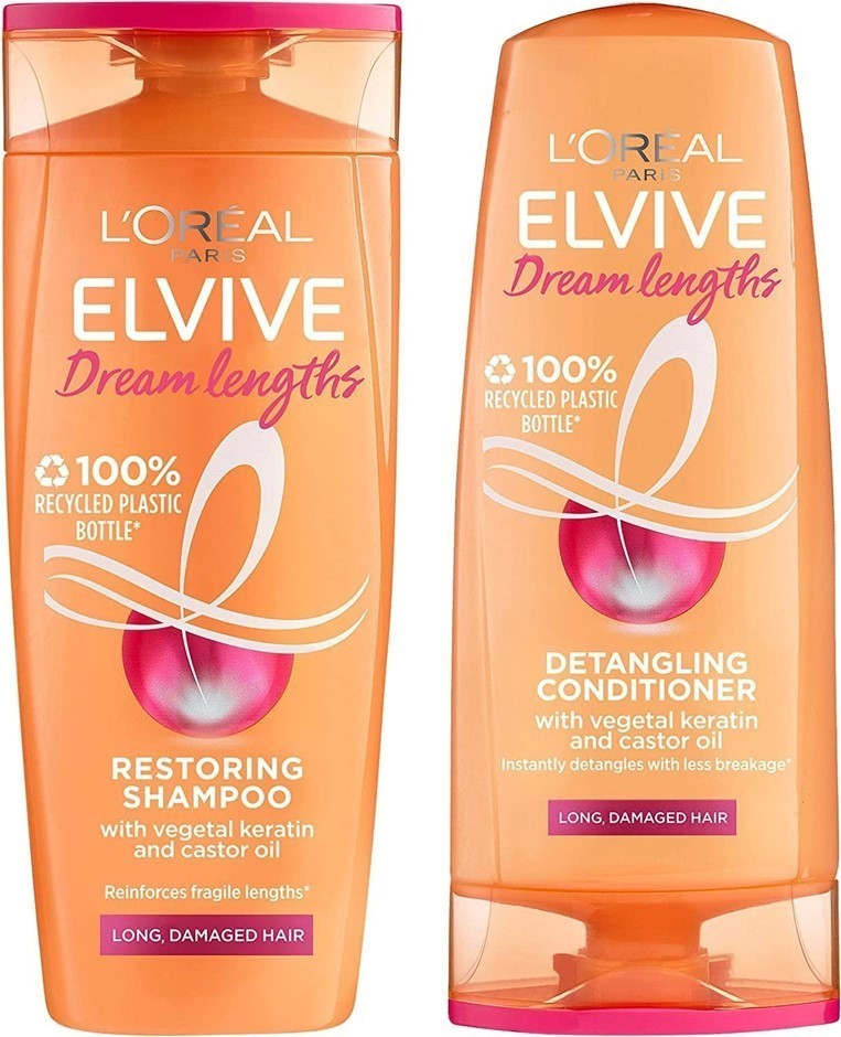 LOREAL ELVIVE Dream Lengths Restoring Shampoo & Super Detangling Conditione