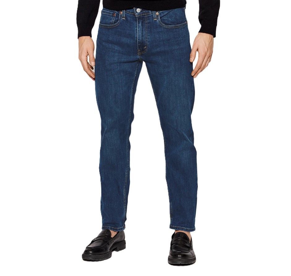 LEVI'S Men's 502 Taper Stretch Jean, Size 34x30, 82%Cotton, Panda-DarkWash