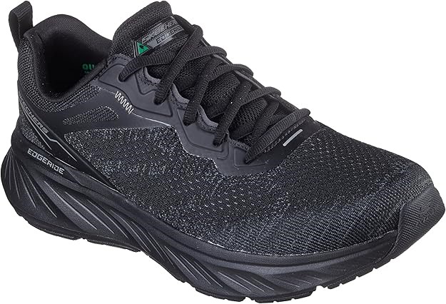 SKECHERS Men's Edgeride-EXXO Shoes, Size US10 / EU43, Black (BBK), 232836.