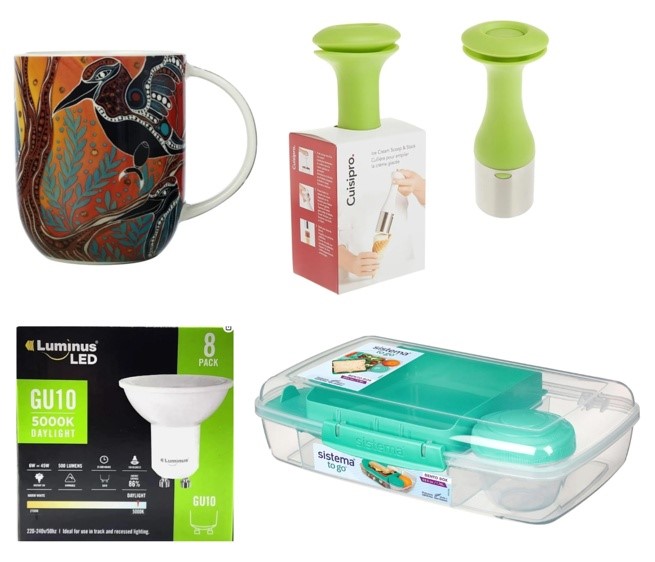 BUNDLE of 4: SISTEMA Bento Box TO GO (1.76L) + MAXWELL & WILLIAMS Melanie H
