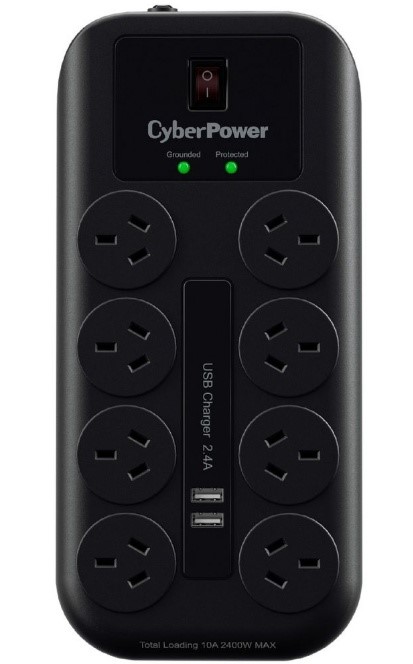 CYBERPOWER 8 Port Surge Suppressor Powerboard