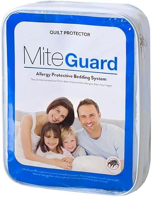 BAMBURY Mite Guard Quilt Protector Queen – Dust Mite Allergy Bedding Cover