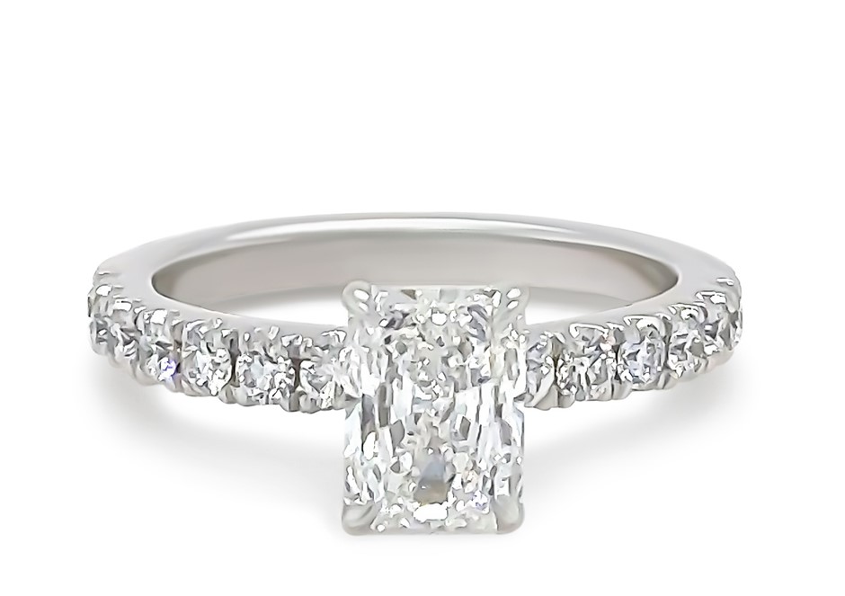 GIA 18ct White Gold Diamond Engagement Ring 1.20ct