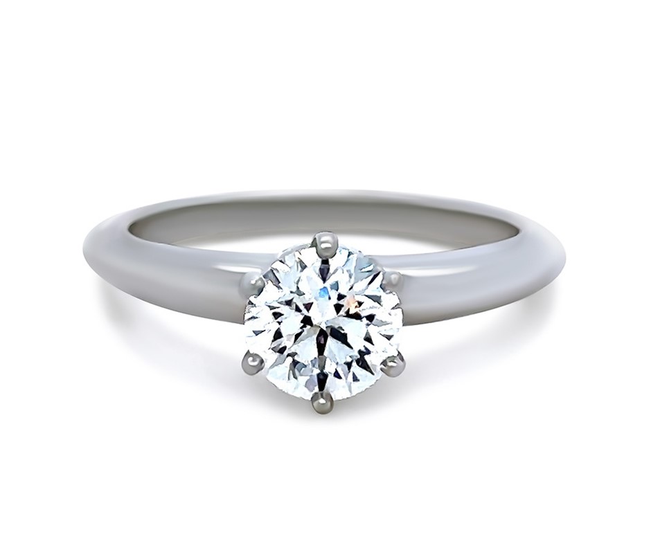 Tiffany & Co Platinum Diamond Engagement Ring 0.85ct