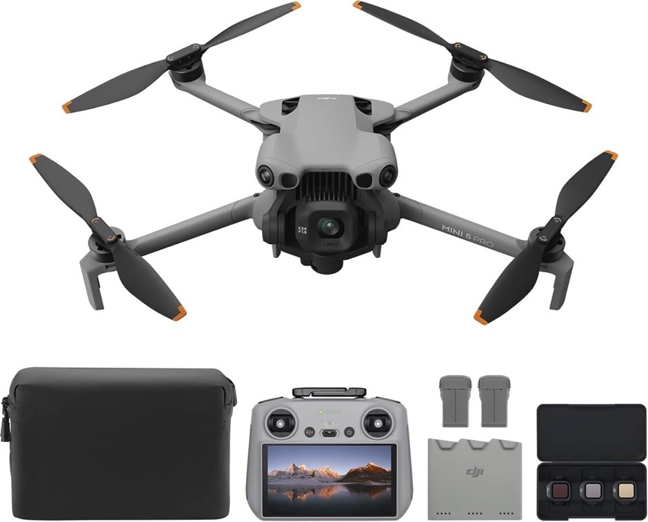 DJI Mini 5 Pro Fly More Combo Plus with DJI RC 2, Drone with Camera, 1-Inch