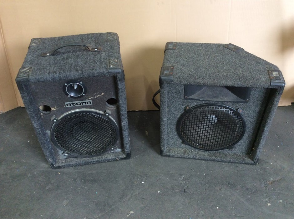 Etone Portable PA Speaker Cabinet + Generic Portable PA Speaker Cabinet