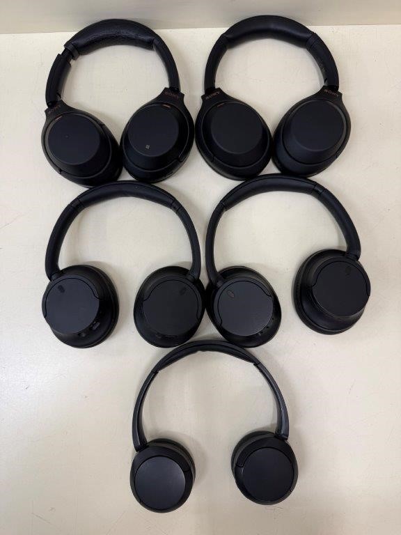 5 x SONY Wireless Headphones