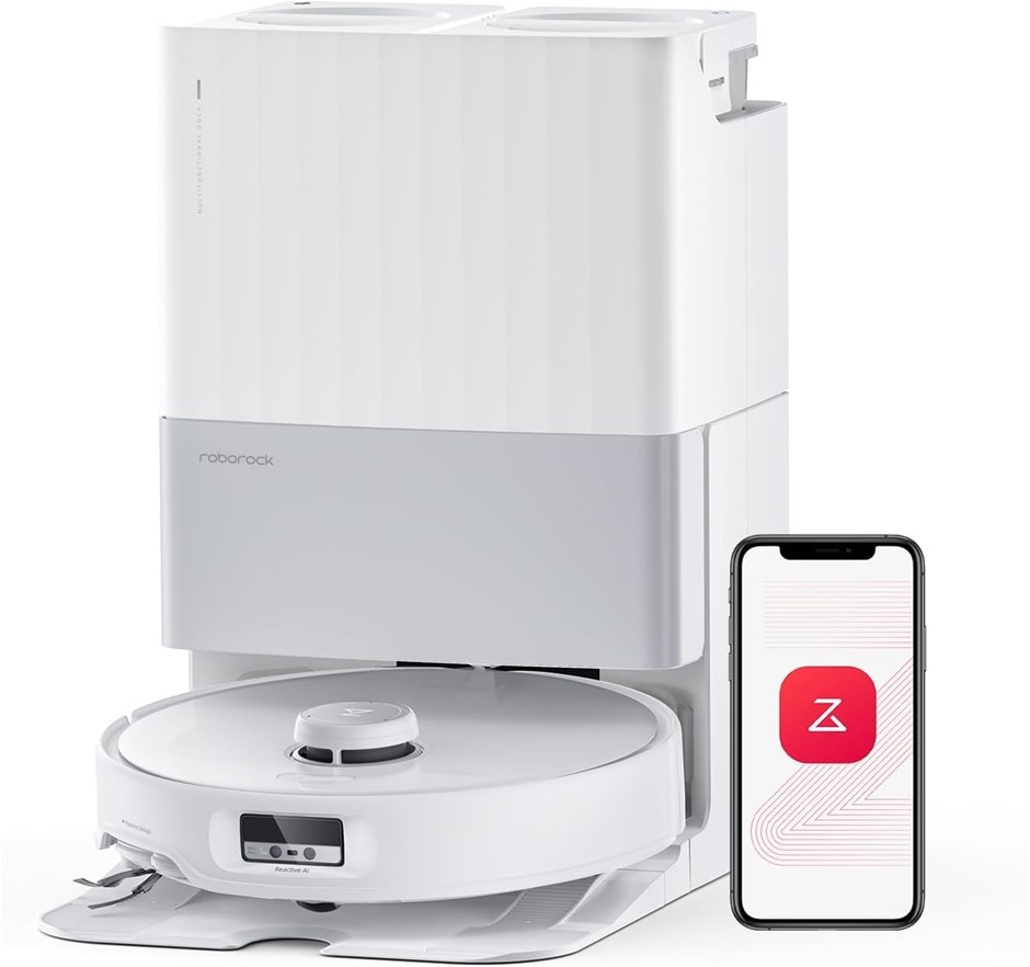 Roborock Qrevo Edge Robot Vacuum and Mop, 18,500Pa Suction, Zero-Tangling,