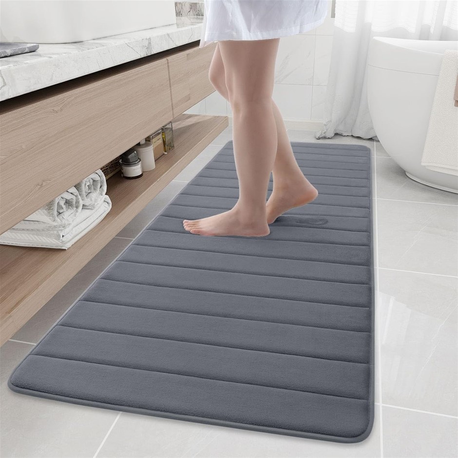 Buganda Memory Foam Bath Mat Rug, Ultra Soft and Non-Slip Bathroom Rugs, Wa