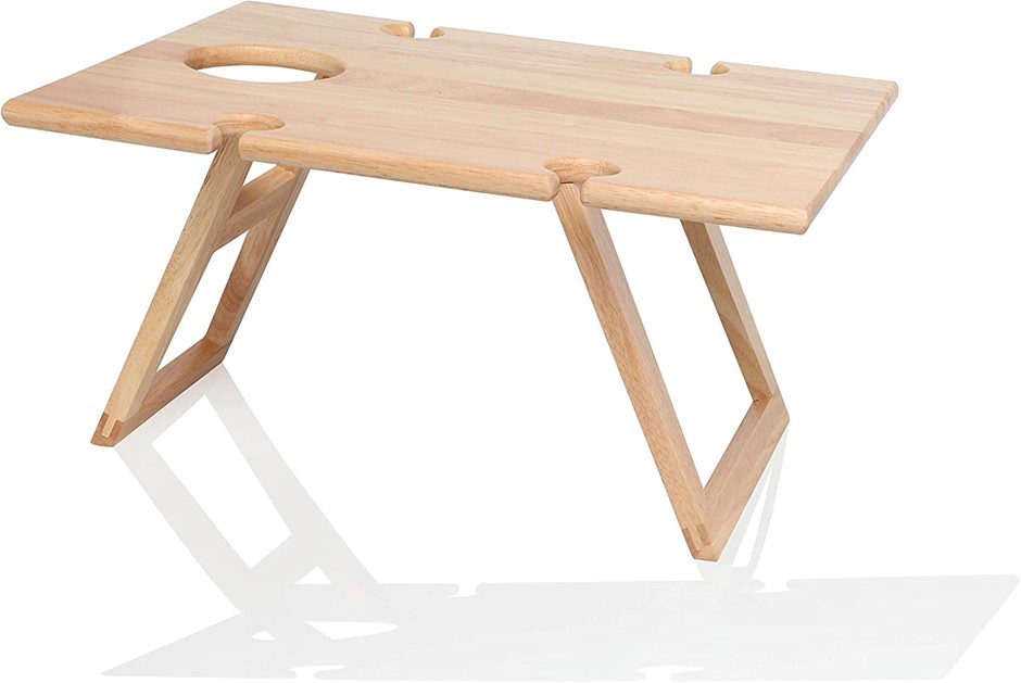 STNALEY ROGERS Travel Picnic Table 25 x 48 x 38cm, Beige. NB: There is one