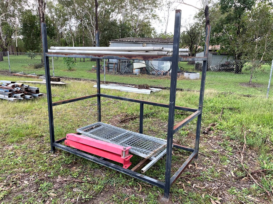 Steel Rack, Aluminum Scaffolding Pieces, Load Arms Auction (0007 ...