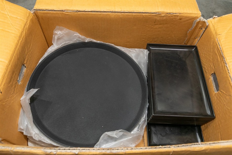 Unused Poly Drink & Food Tray