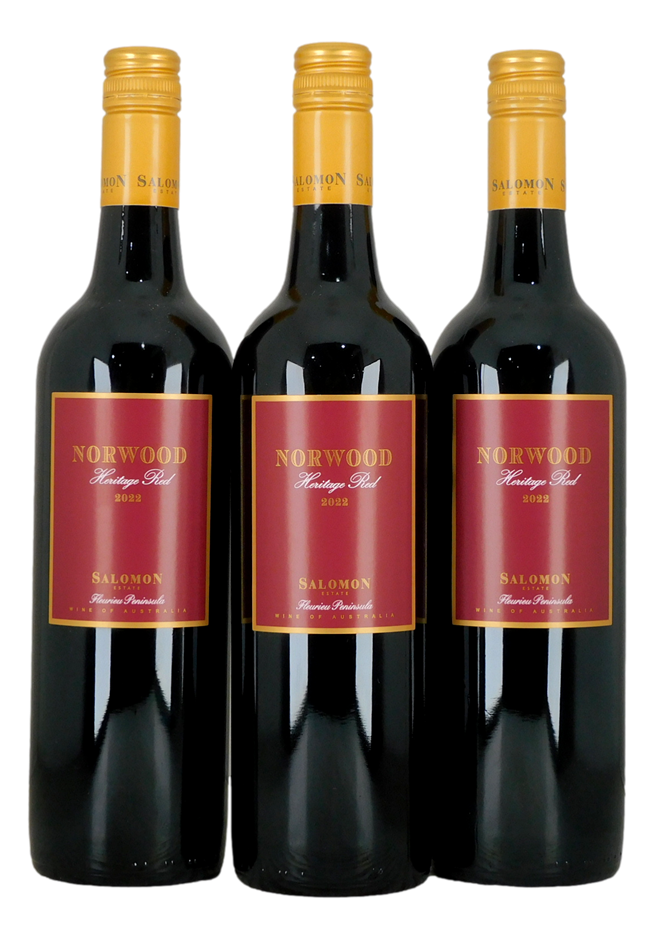 Salomon Norwood Heritage Red 2022 (3x 750mL), SA. 