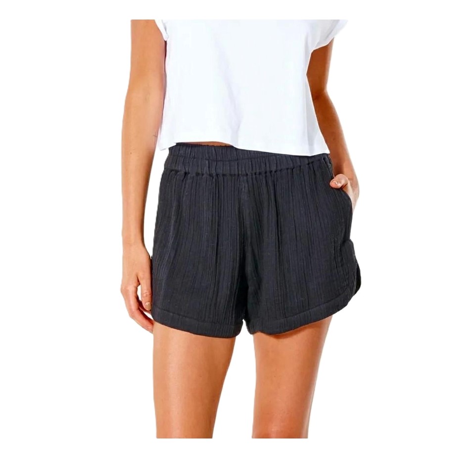 RIP CURL Women’s Premium Surf Shorts, Size S, Black. RRP: $69.99.  Buyers N