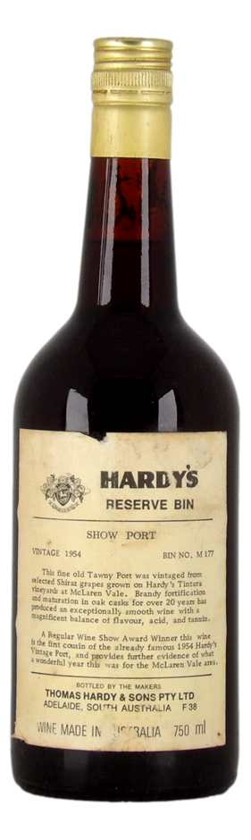 Hardys Reserve Bin No.M 177 Tawny 1954 (1x 750mL), McLaren Vale.