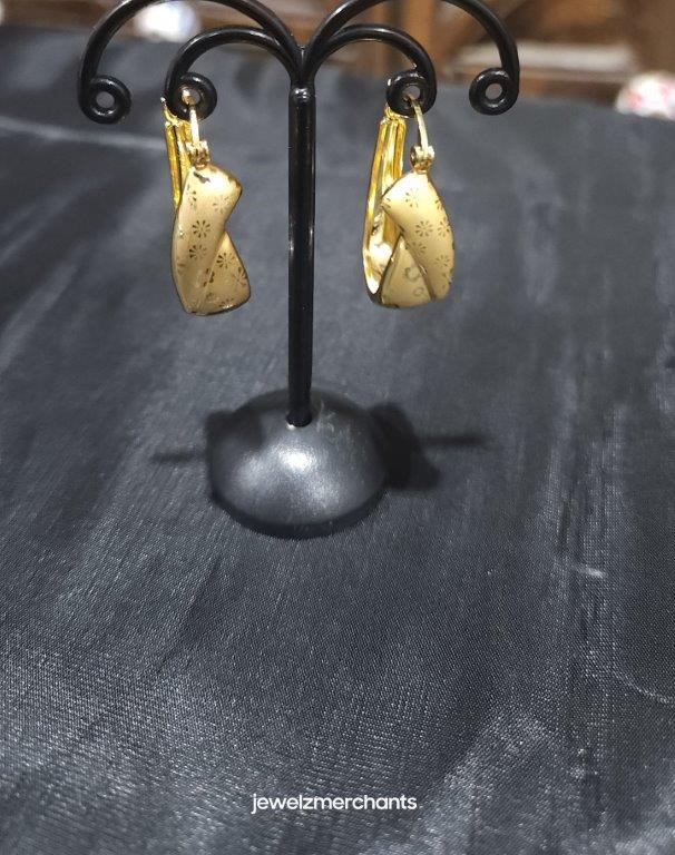 18KGF/Italy Stamped Yellow Gold Filled Earring