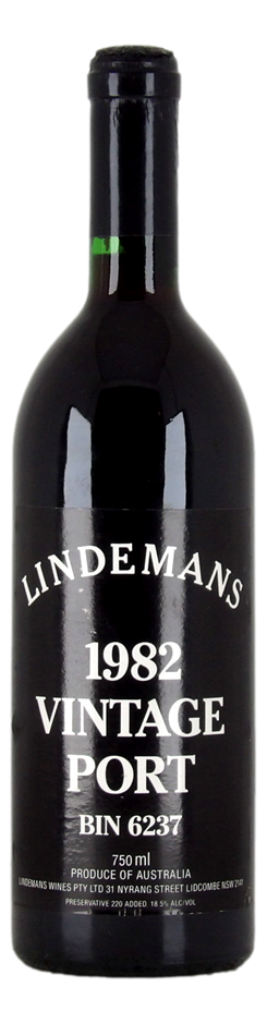 Lindemans Bin 6237 Vintage Port 1982 (1x 750mL), Aus.