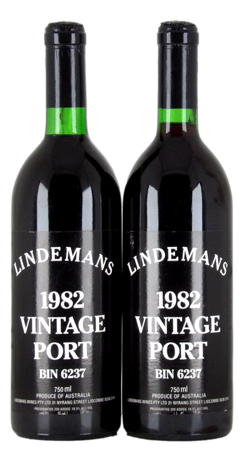 Lindemans Bin 6237 Vintage Port 1982 (2x 750mL), Aus.