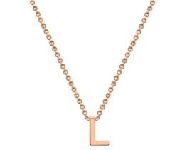 #1A 9K ROSE GOLD INITIAL 'L' NECKLACE 38+5cm