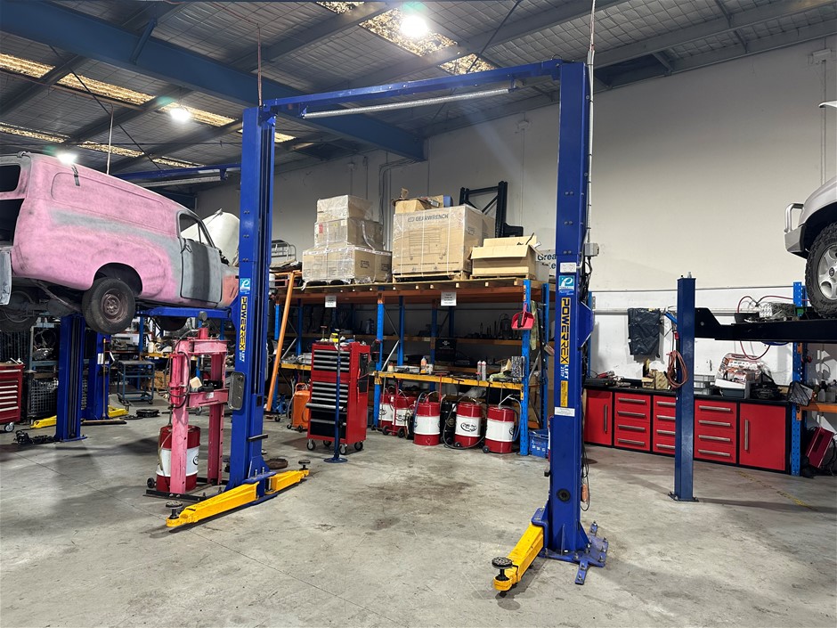 Powerrex SL25TF 2 Post Clear-floor 5 Ton Hoist