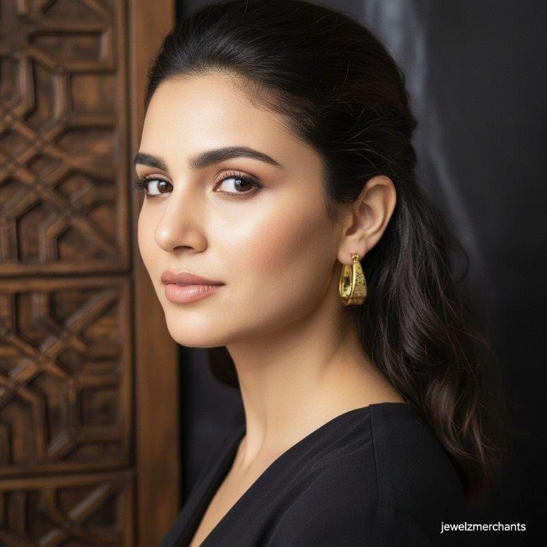 18KGold Filled/Italy Earring -(Stamped 18K/Italy)-Warranty Quality