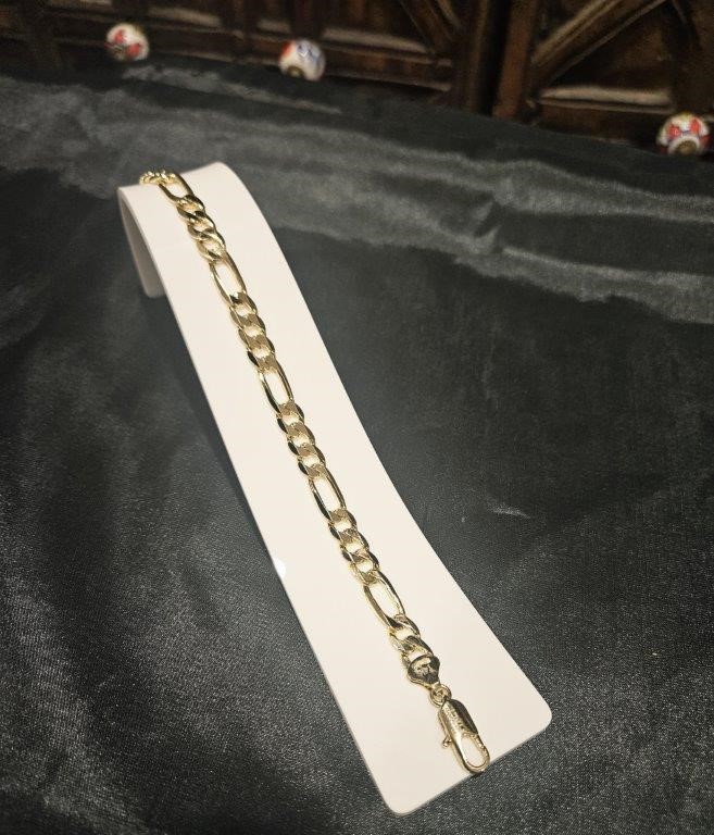 14k/Italy Stamped Yellow Gold Filled Bracelet -20cm