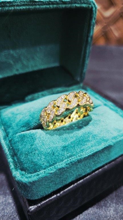 GRA Moissanite white Brilliant Cut Ring-10us