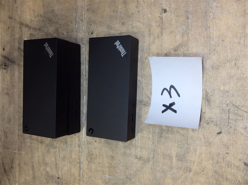 Lenovo DK1633 ThinkPad USB-C Dock (Lot of 3)