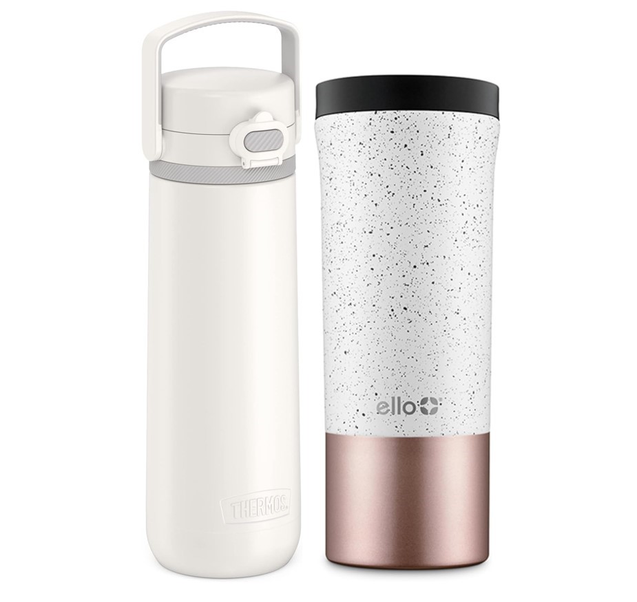 2 x Assorted Water Bottles, Comprising: 1 x THERMOS Alta Series Stainless S