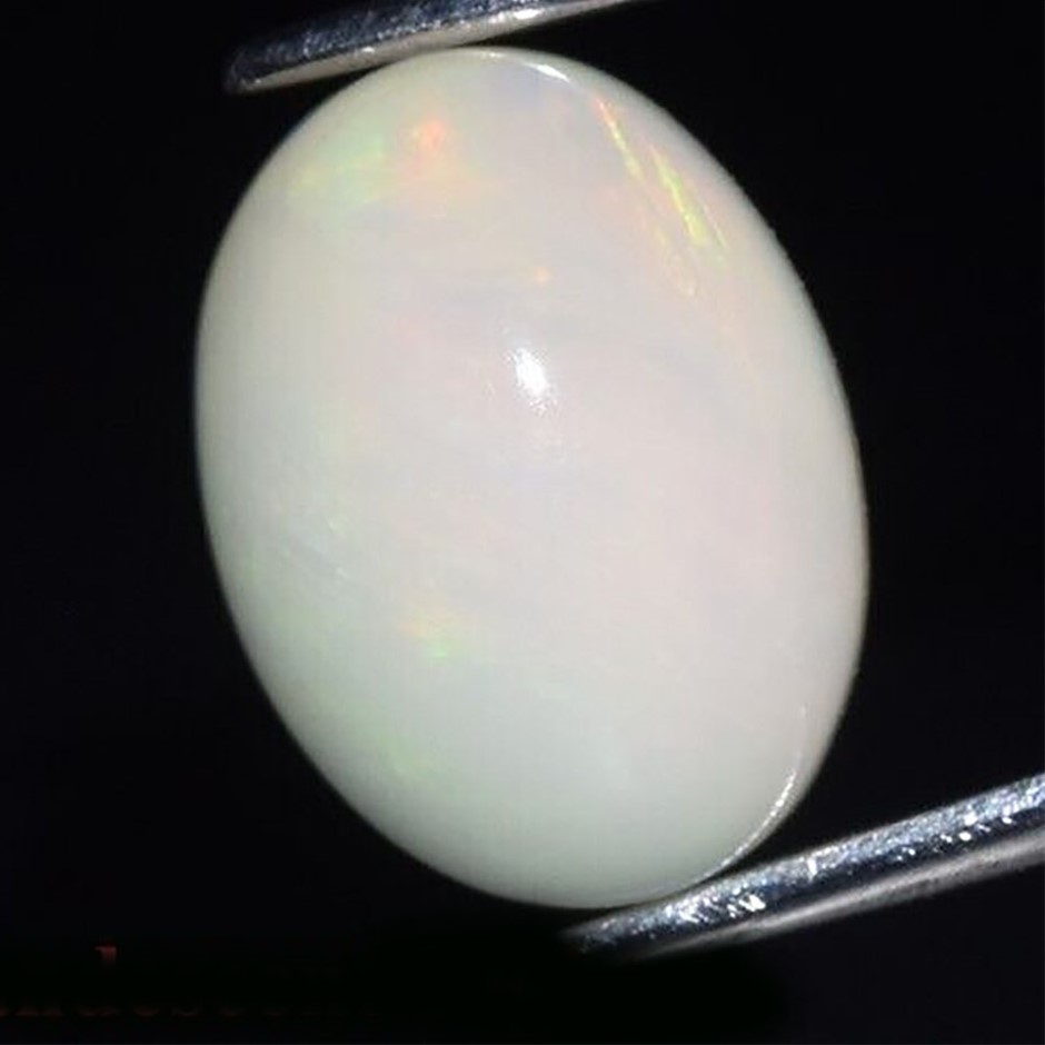 2.22ct Oval Cabochon Cut Play-of-Color Opal Gemstone - 1Pc