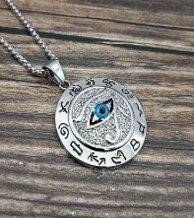 Triple White Gold plated Pendant with Free Chain