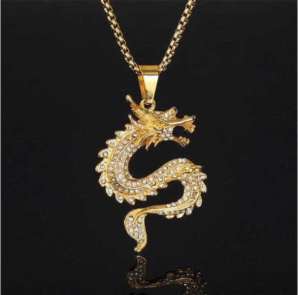 Triple Yellow Gold plated Pendant with Free Chain