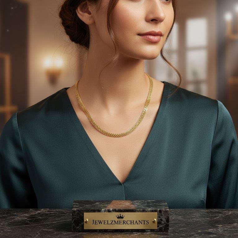 18k Italy Stamped Yellow Gold Filled Chain-Quality Guarantee-60cm