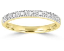 9K Yellow GOLD 0.20CT HI I1 DIAMOND RING