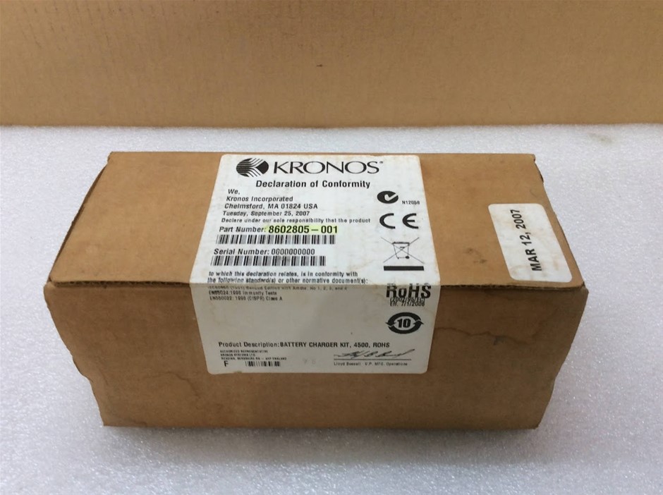 Kronos 8602805-001 Battery Charger Kit 4500 - New