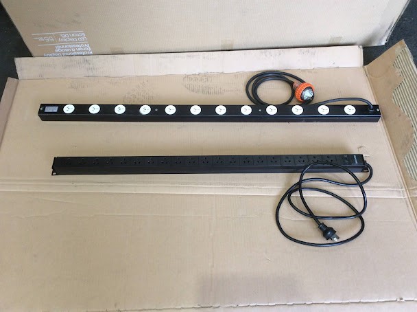 Shark Rack DPU-EVA-1U-200215-06-CBK&Devline Distribution Unit (Lot of 2)