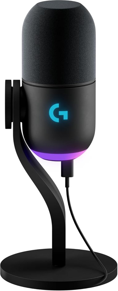 LOGITECH G Yeti GX Dynamic RGB Gaming Microphone with LIGHTSYNC, USB Mic fo