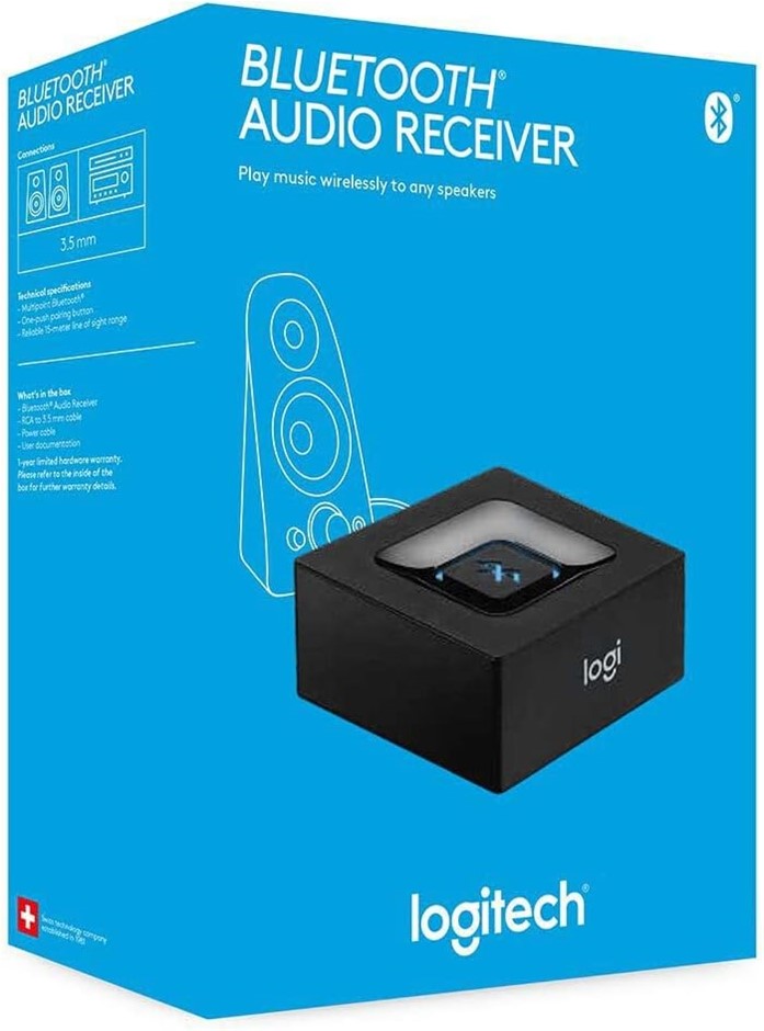 LOGITECH Bluetooth Audio Receiver. NB: Missing Power Cable.