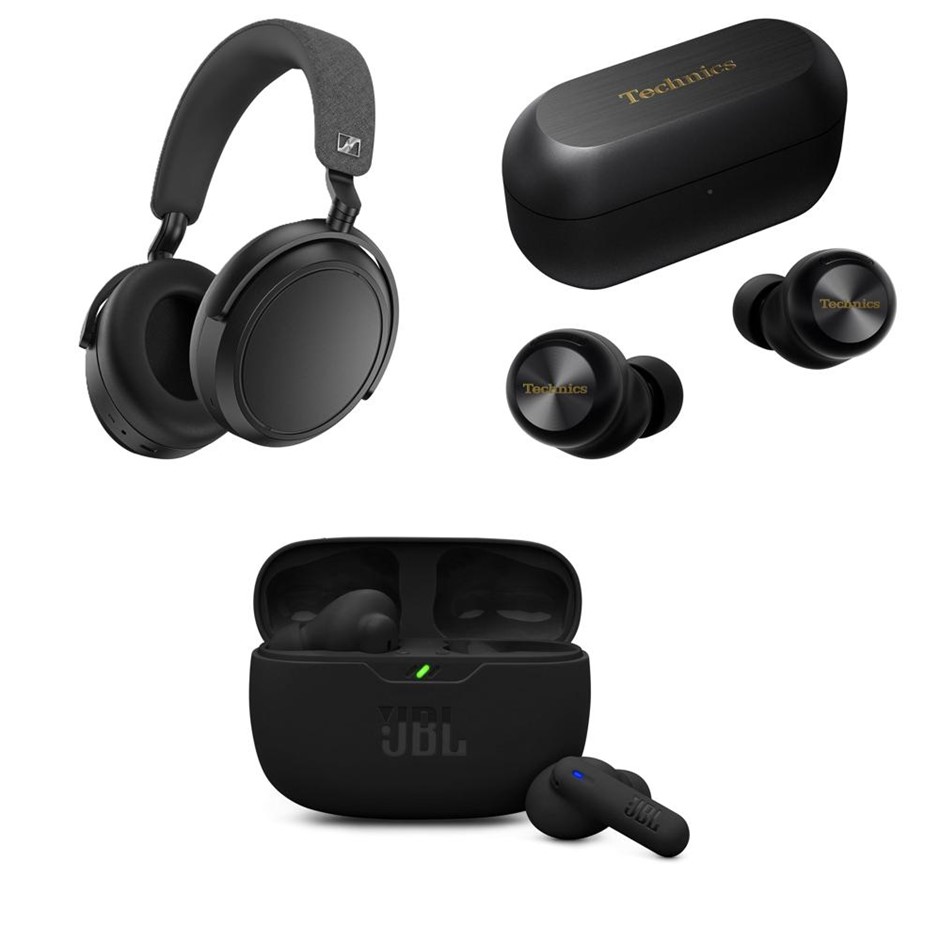 3 x Assorted Wireless Headphones/Earphones. 1 x SENNHEISER Momentum 4 Wirel