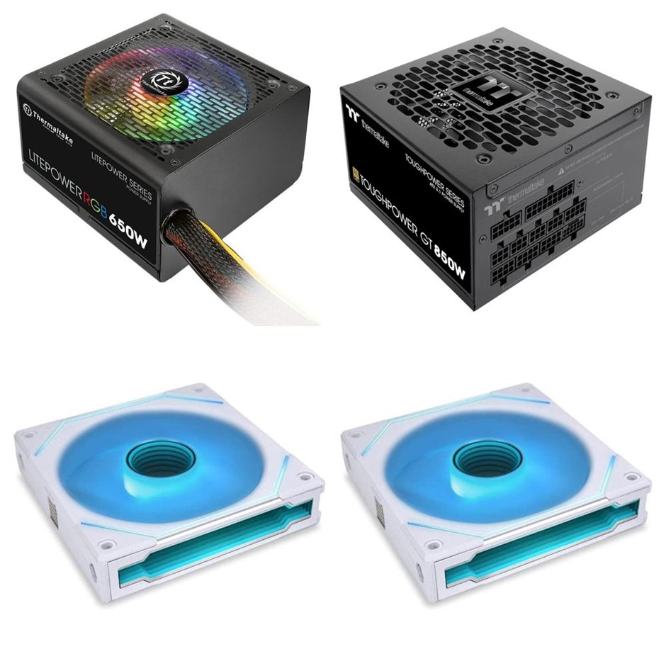 4 x Assorted PC Building Parts. 1 x THERMALTAKE Toughpower GT 850W PSU. 1 x