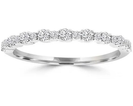 9K WHITE GOLD 0.50CT HI I1 DIAMOND NECKLACE 40+5cm