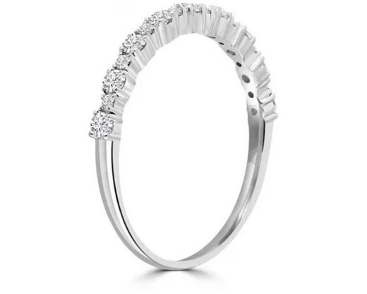 9K WHITE GOLD 0.33ct HI I1 DIAMOND RING