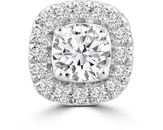 9K WHITE GOLD 0.53CT HI I1 DIAMOND RING