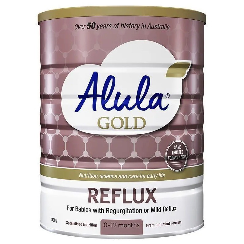2 x ALULA Gold Reflux Baby Formula for 0-12 Months, 900g.