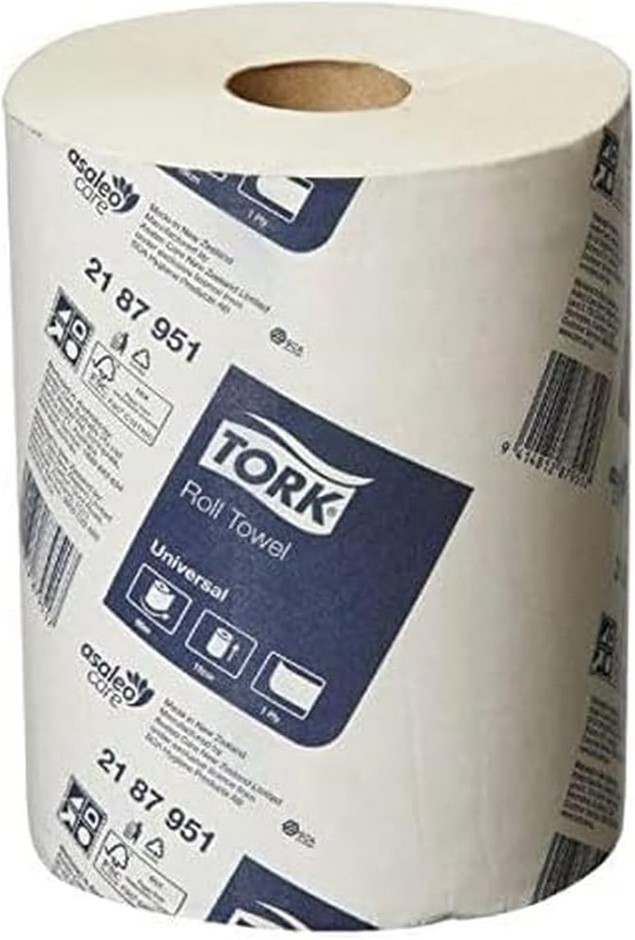 Pack of 16 Rolls TORK Universal Hand Towel Roll, 90 m Length.
