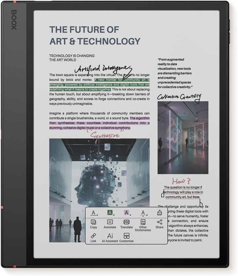BOOX Tablet 10.3" Note Air 5 C 6G 64G E Ink Tablet Color ePaper Notebook
