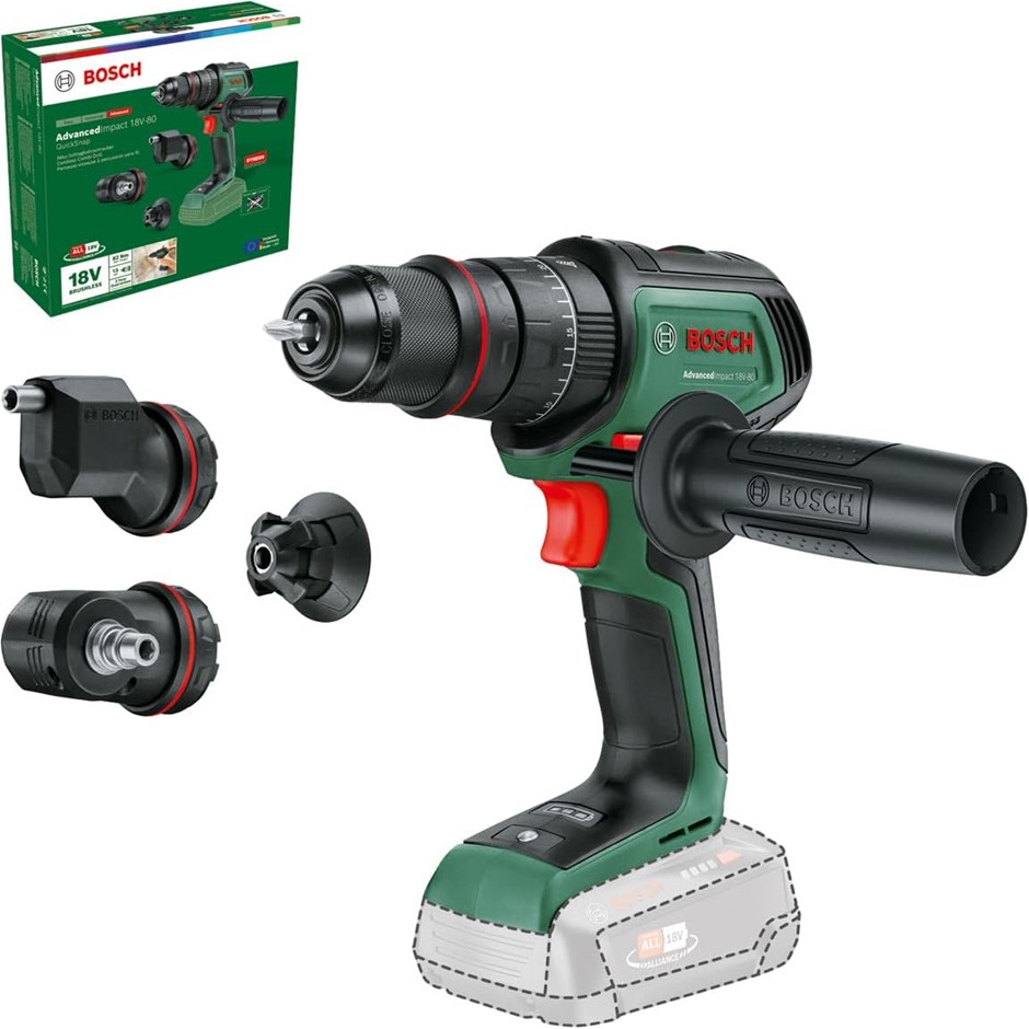 Bosch Cordless Combi Drill AdvancedImpact 18V-80 QuickSnap (18V System; Bru