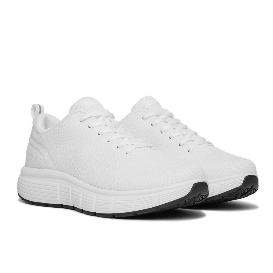 SIGNATURE Men's Comfort Trainers, Size US8, White. NB: faint marks on colla