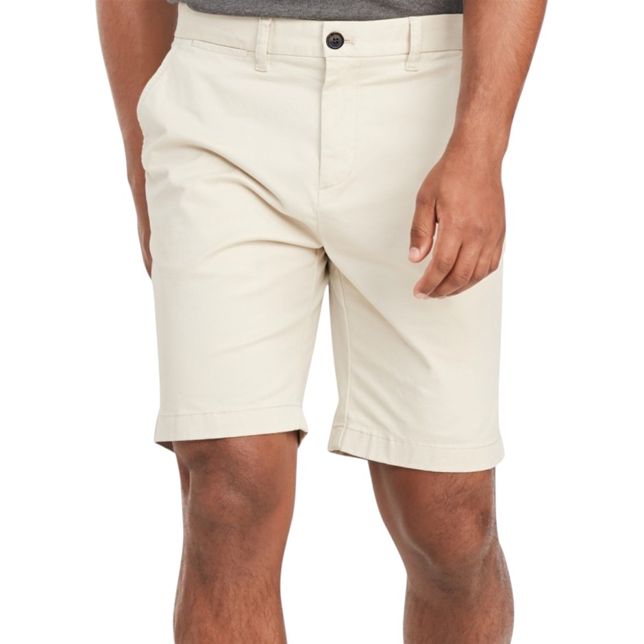 TOMMY HILFIGER Men's THFlex 9" Shorts, Size 34, 97% Cotton, Sand Khaki (ACI